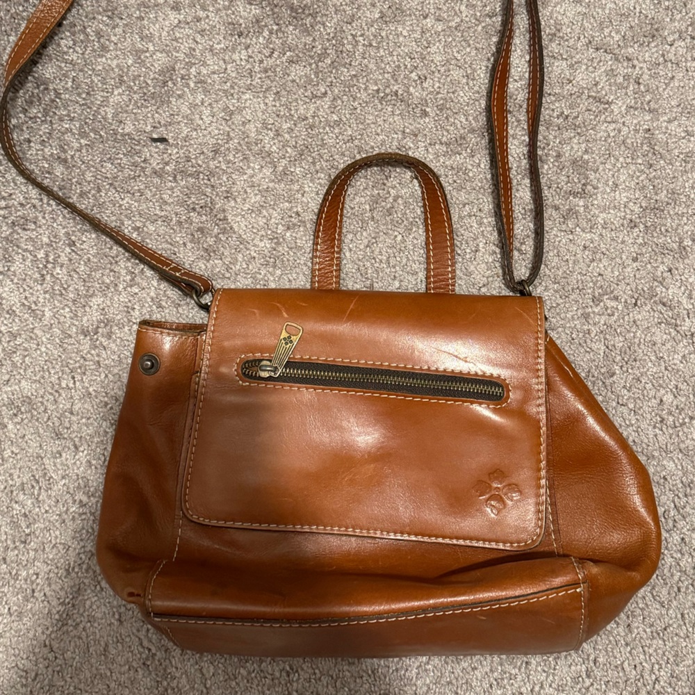 Patricia Nash Brown Crossbody Bag Timeless Design